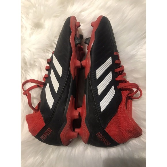 ADIDAS PREDATOR football/soccer turf shoes Red/black PBB 698007/G25802 size 6 US - Picture 3 of 5